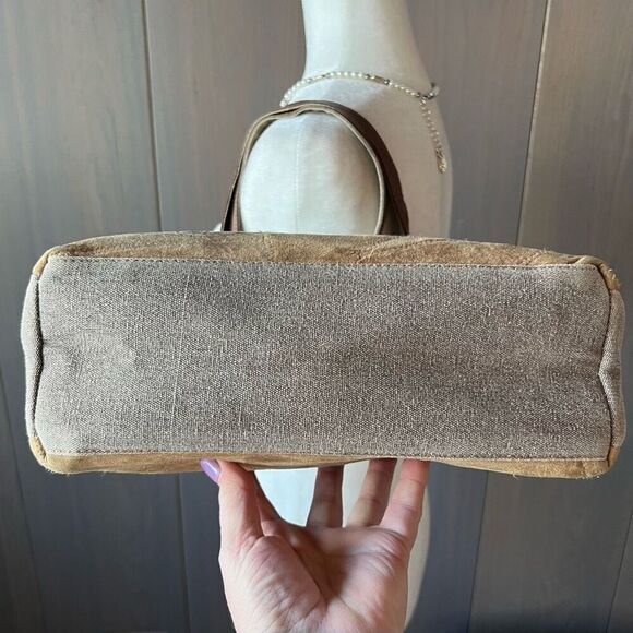 VAAN & CO. Leather and Canvas Tote - Picture 7 of 14